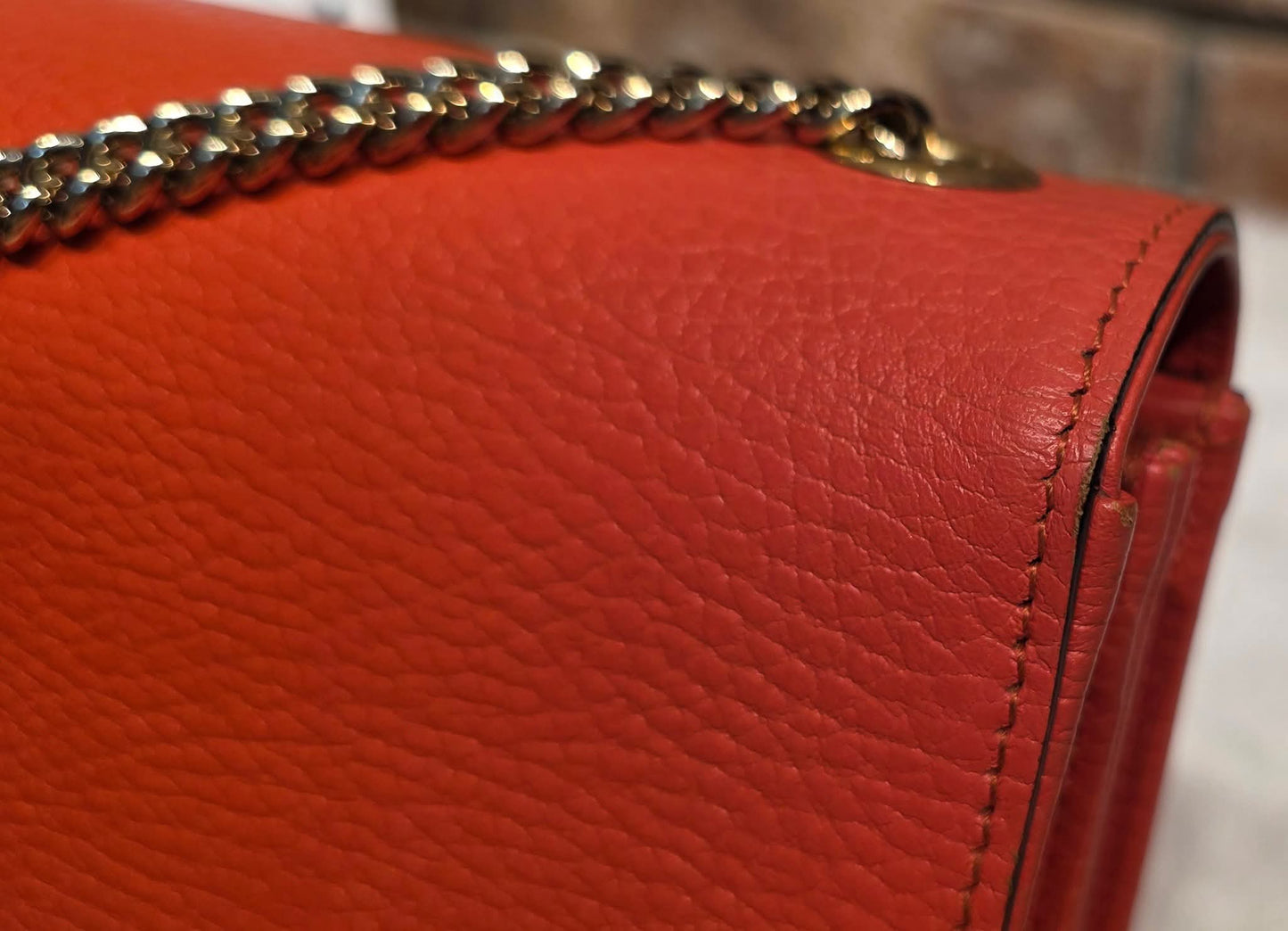 Authentic Gucci GG Interlocking Crossbody in Orange