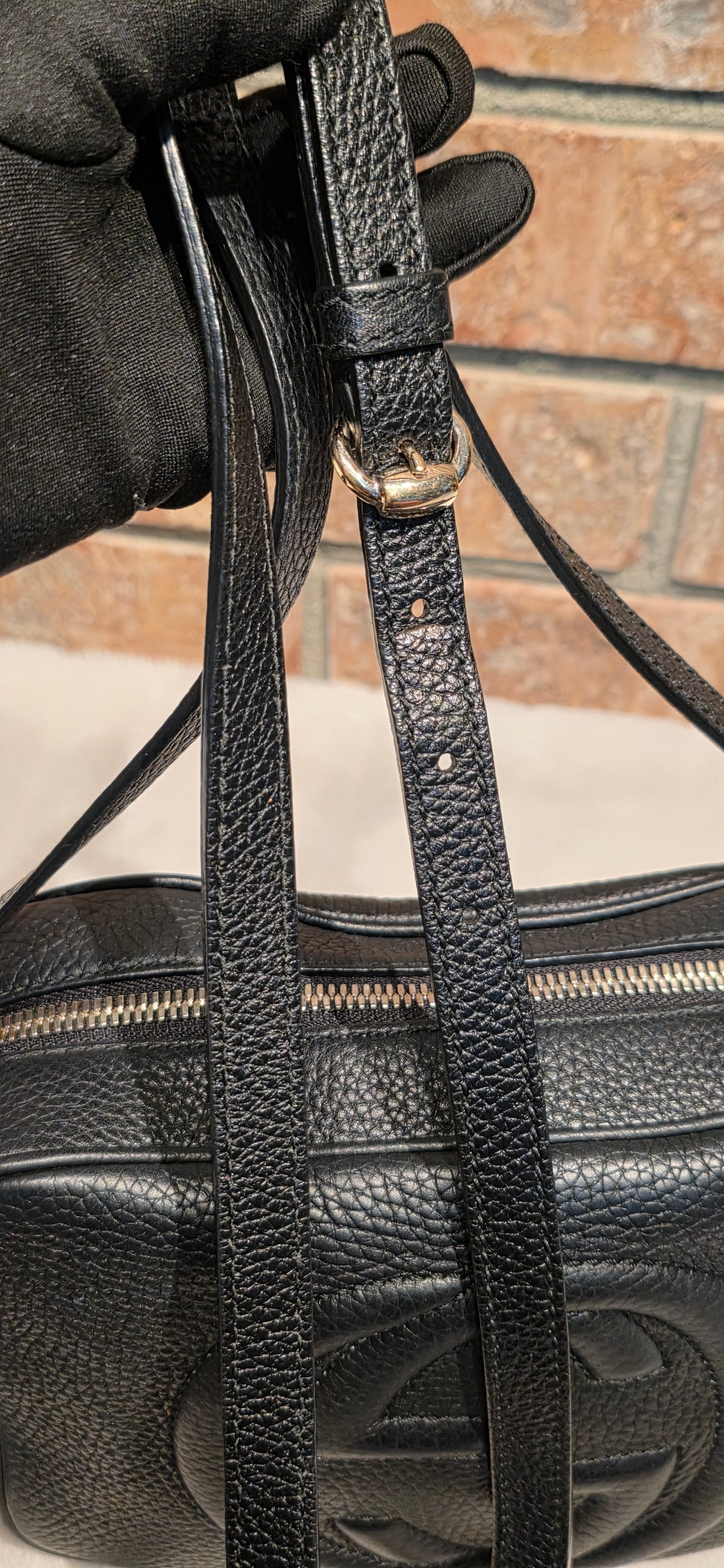 Authentic Gucci Disco Soho Crossbody Black