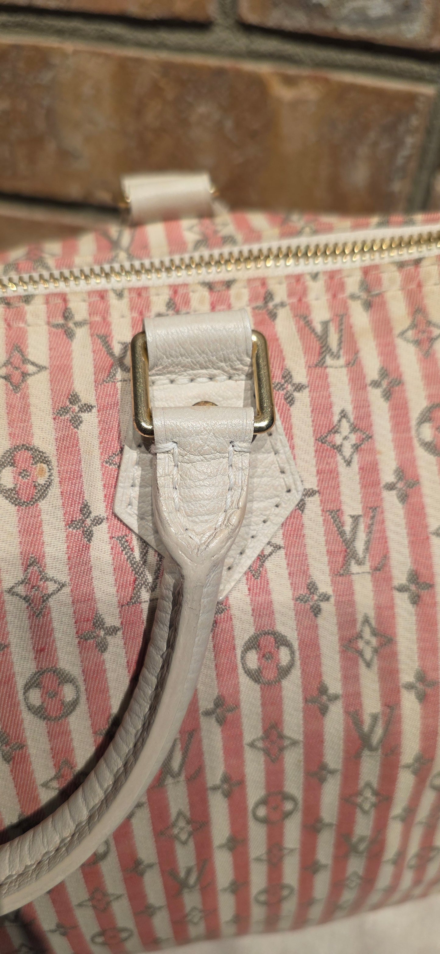 Authentic Louis Vuitton Speedy 30 Mini Lin Croisette