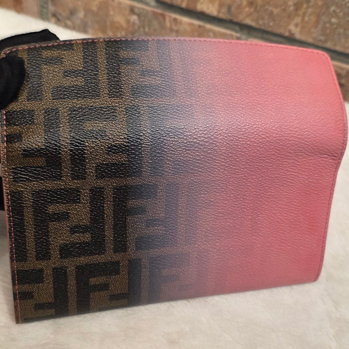 Authentic Fendi Pink OMBRE Zucca Long Wallet