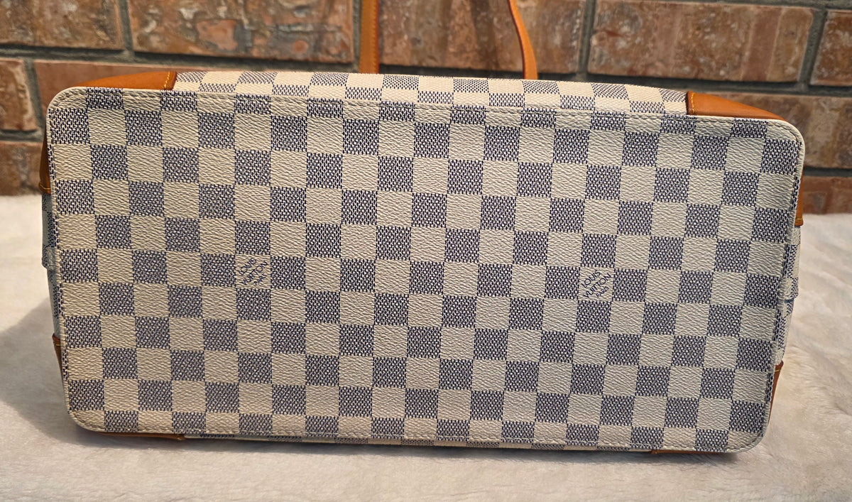 Authentic Louis Vuitton Hampstead MM Damier Azur