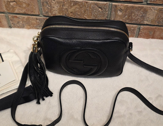 Authentic Gucci Disco Soho Crossbody Black