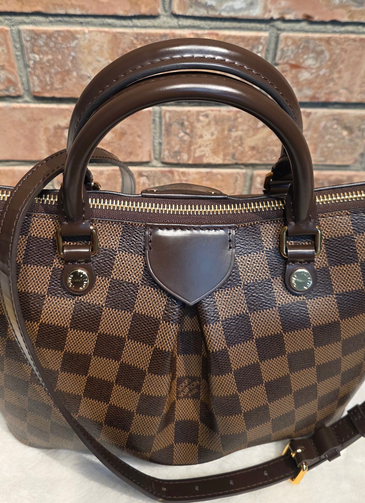 Authentic Louis Vuitton Siena PM Damier Ebene