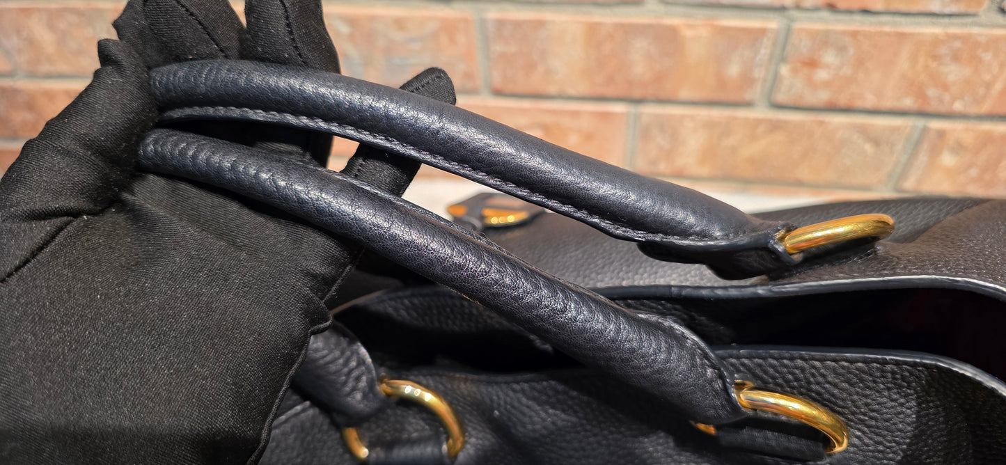 Authentic Prada Vitello Daino Leather Shopping Tote