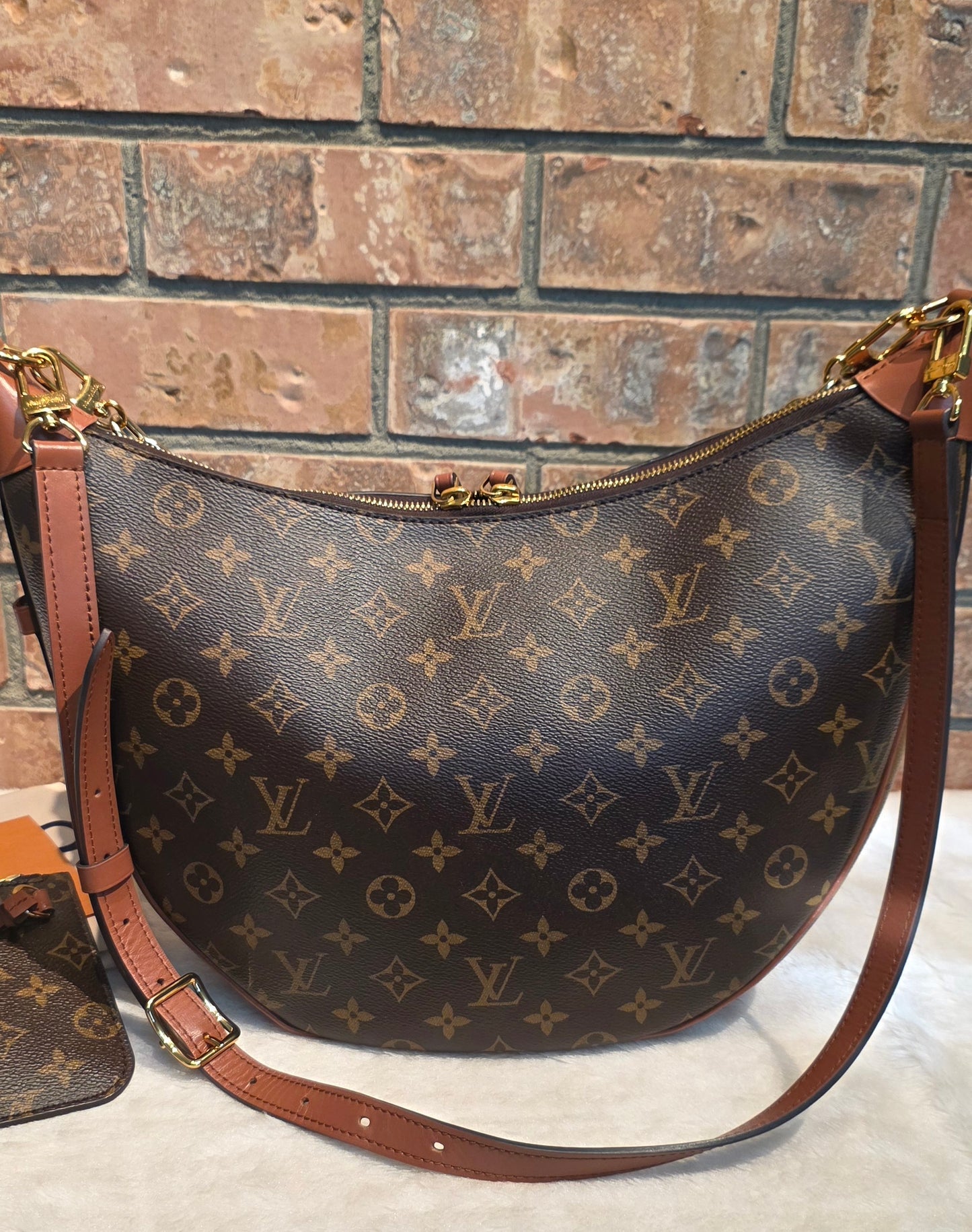 Authentic Louis Vuitton Loop Hobo with Pouch