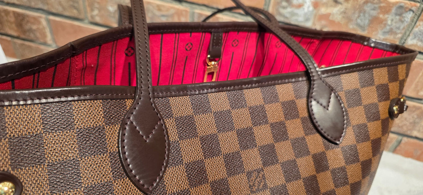 Authentic Louis Vuitton Neverfull MM Damier Ebene