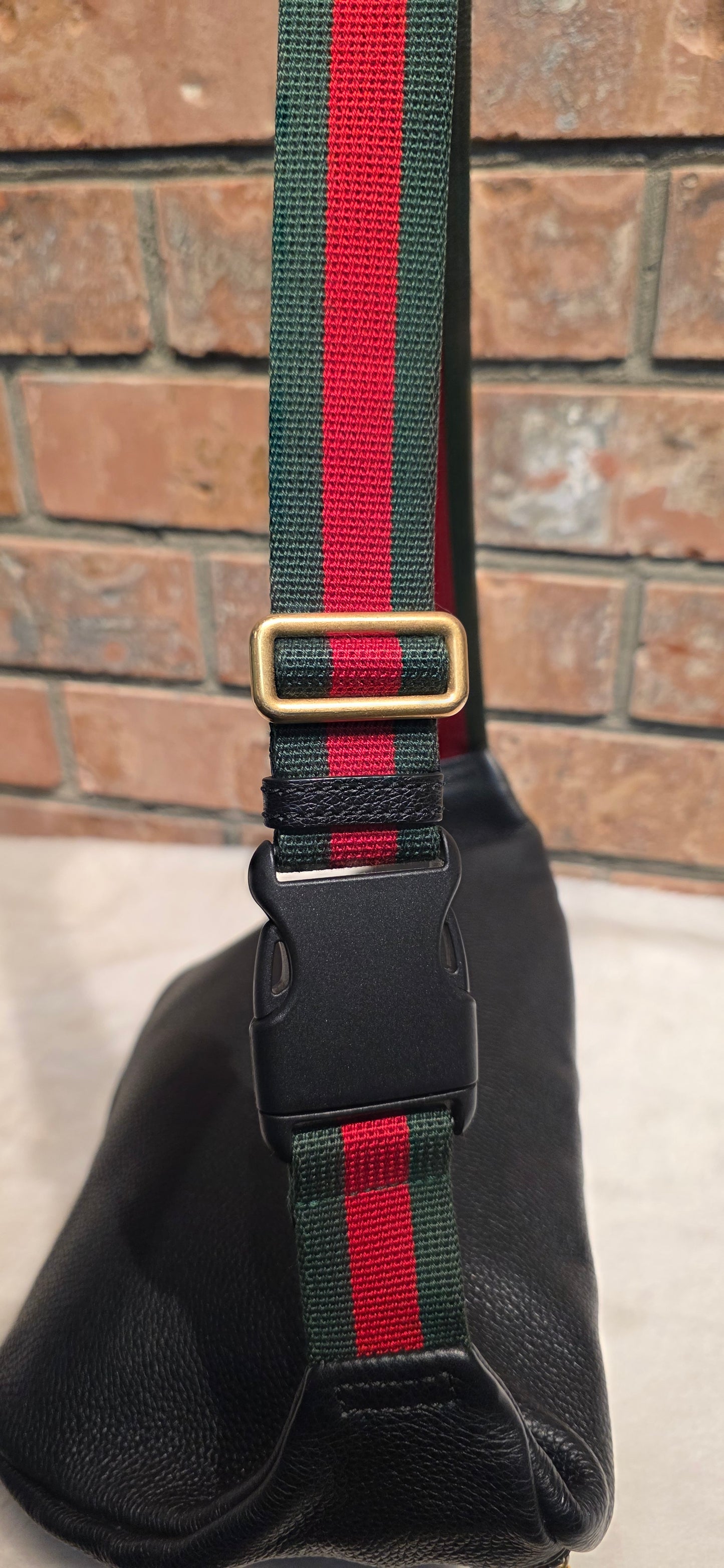 Authentic Gucci Logo Print Belt Bag - Large