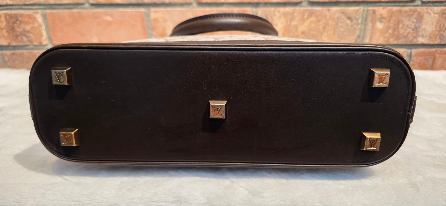 Authentic Louis Vuitton Alma Mini Lin Haut (Tall)