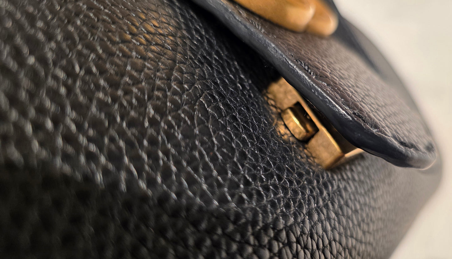 Authentic GG Marmont Top Handle Mini Black