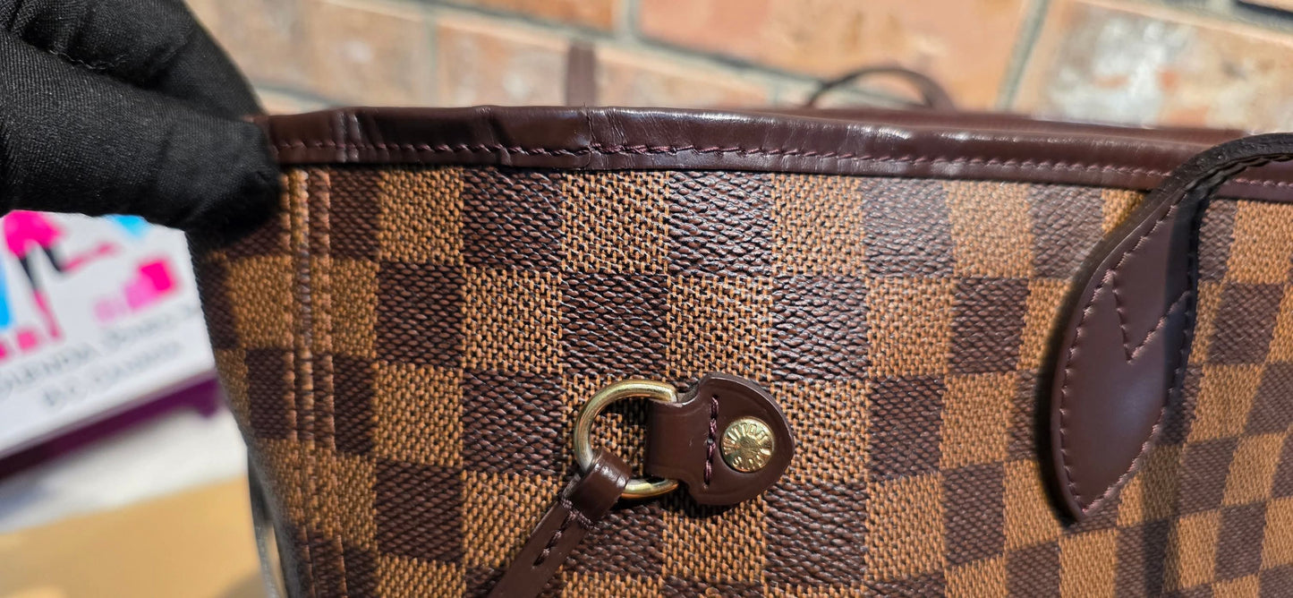 Authentic Louis Vuitton Neverfull MM Damier Ebene