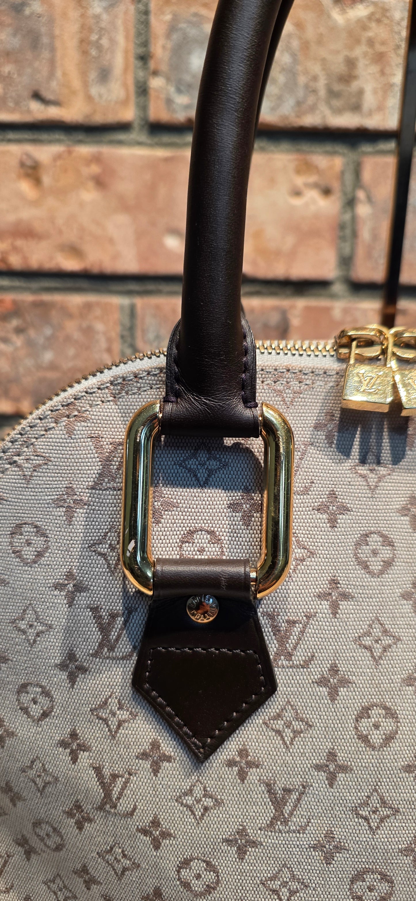 Authentic Louis Vuitton Alma Mini Lin Haut (Tall)