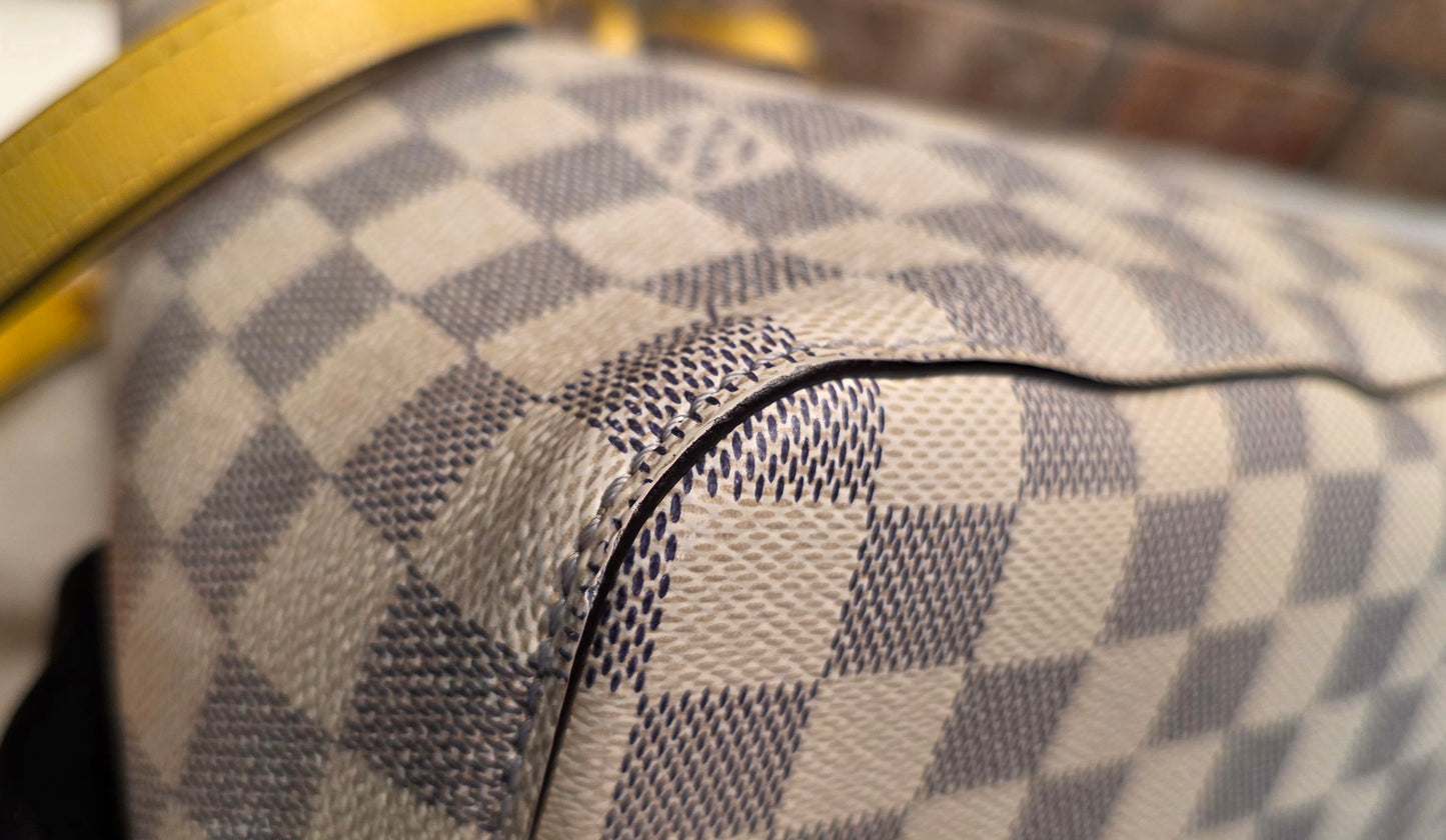 Authentic Louis Vuitton Neonoe MM Damier Azur in Pineapple