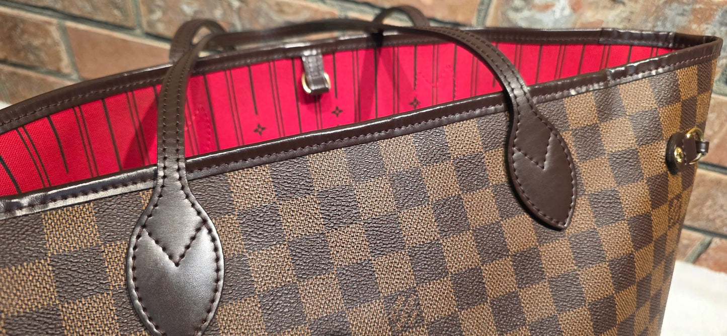 Authentic Louis Vuitton Neverfull MM Damier Ebene