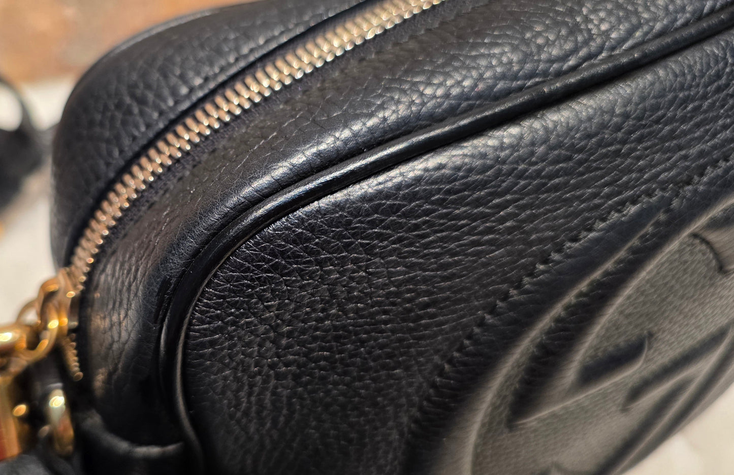 Authentic Gucci Soho Disco Crossbody Black