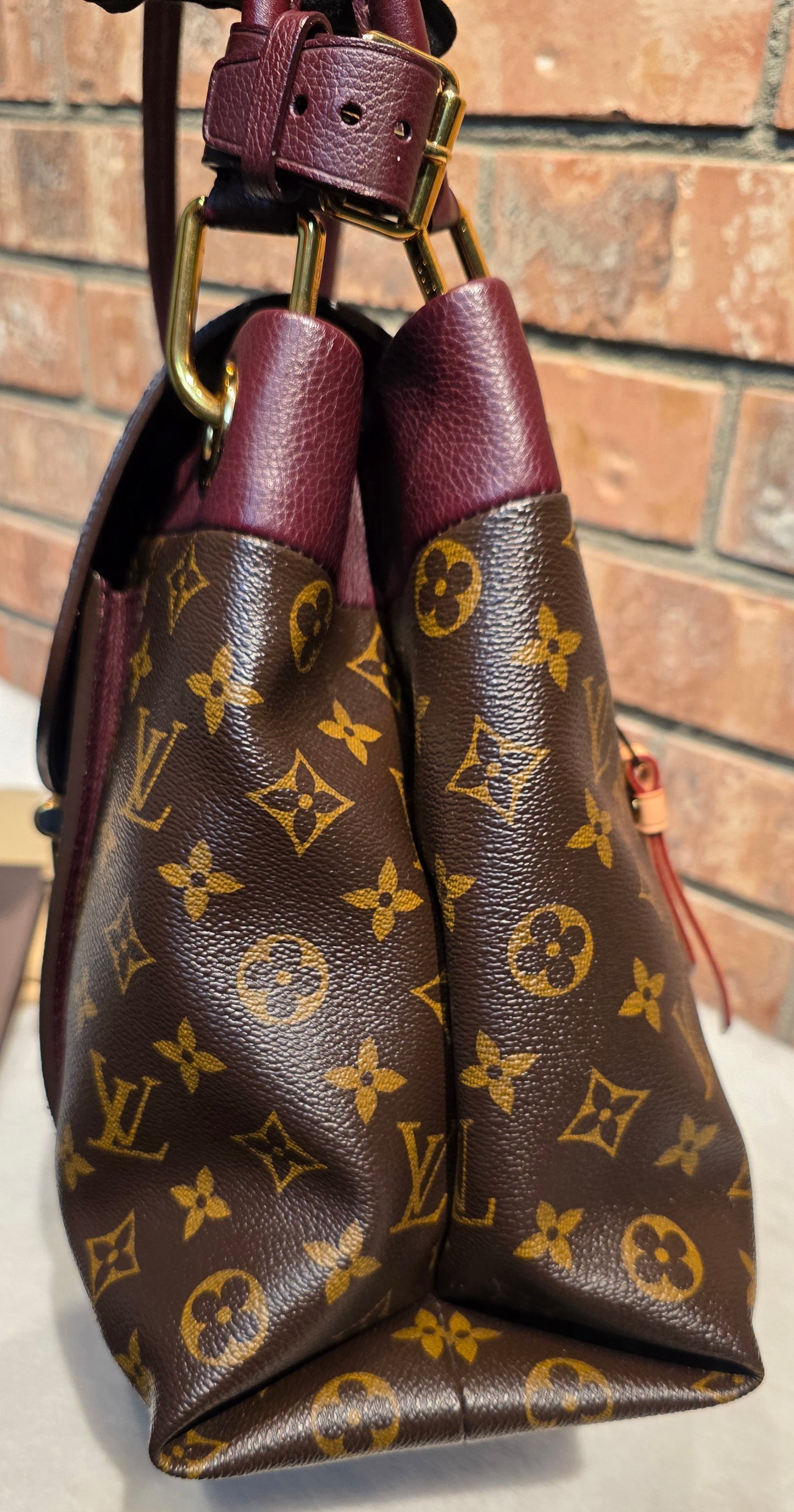 Authentic Louis Vuitton Olympe Monogram Bordeaux