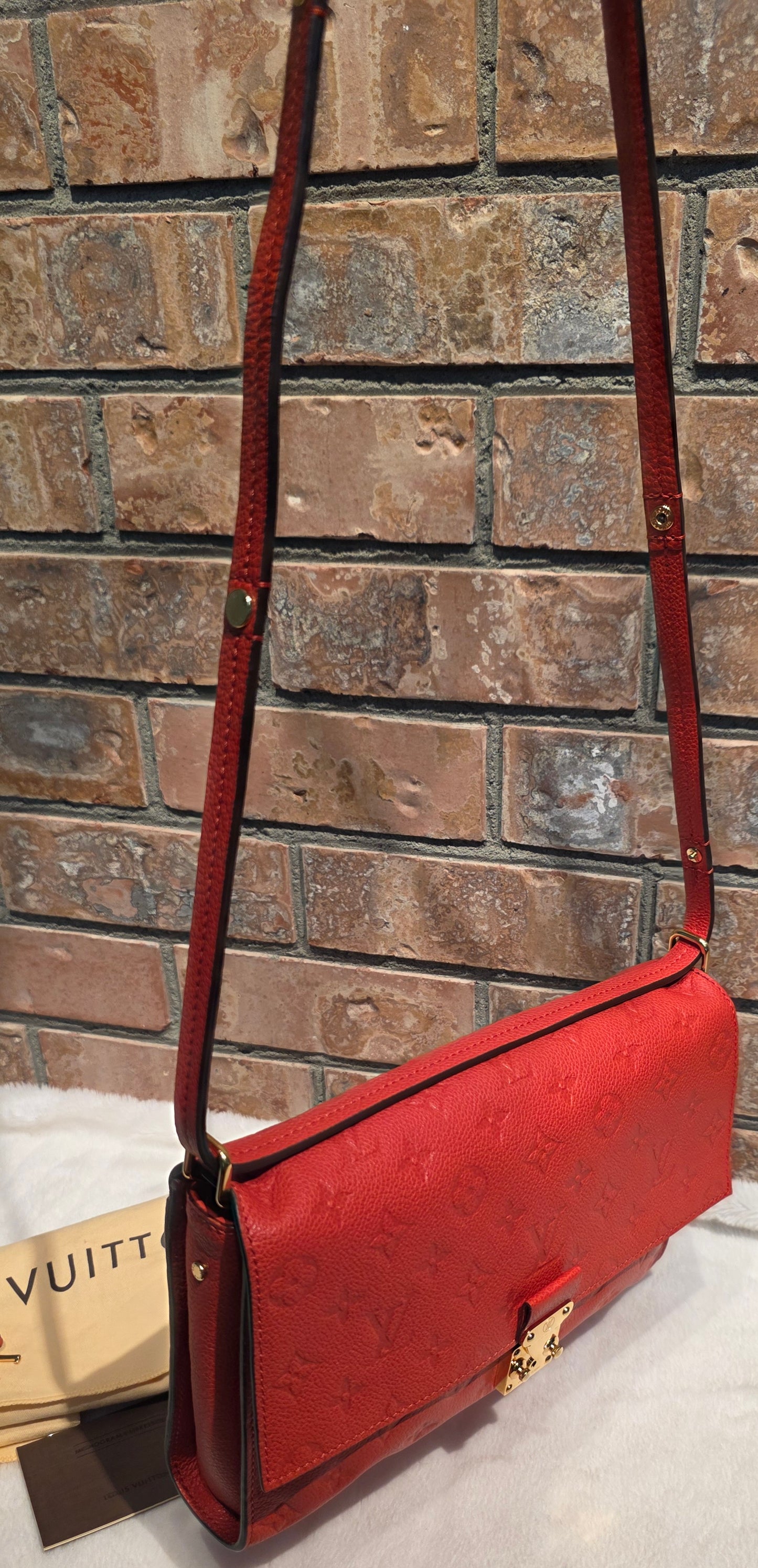 Authentic Louis Vuitton Fascinante Empreinte Red
