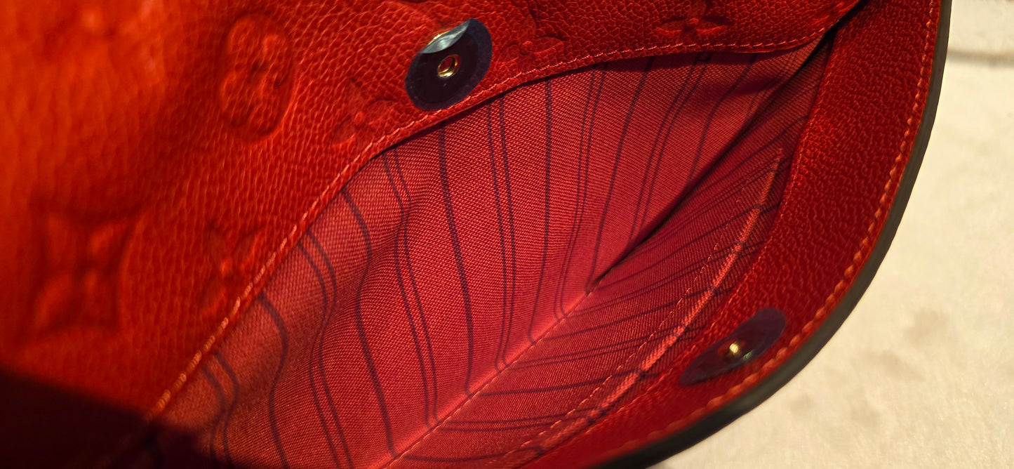 Authentic Louis Vuitton Fascinante Empreinte Red