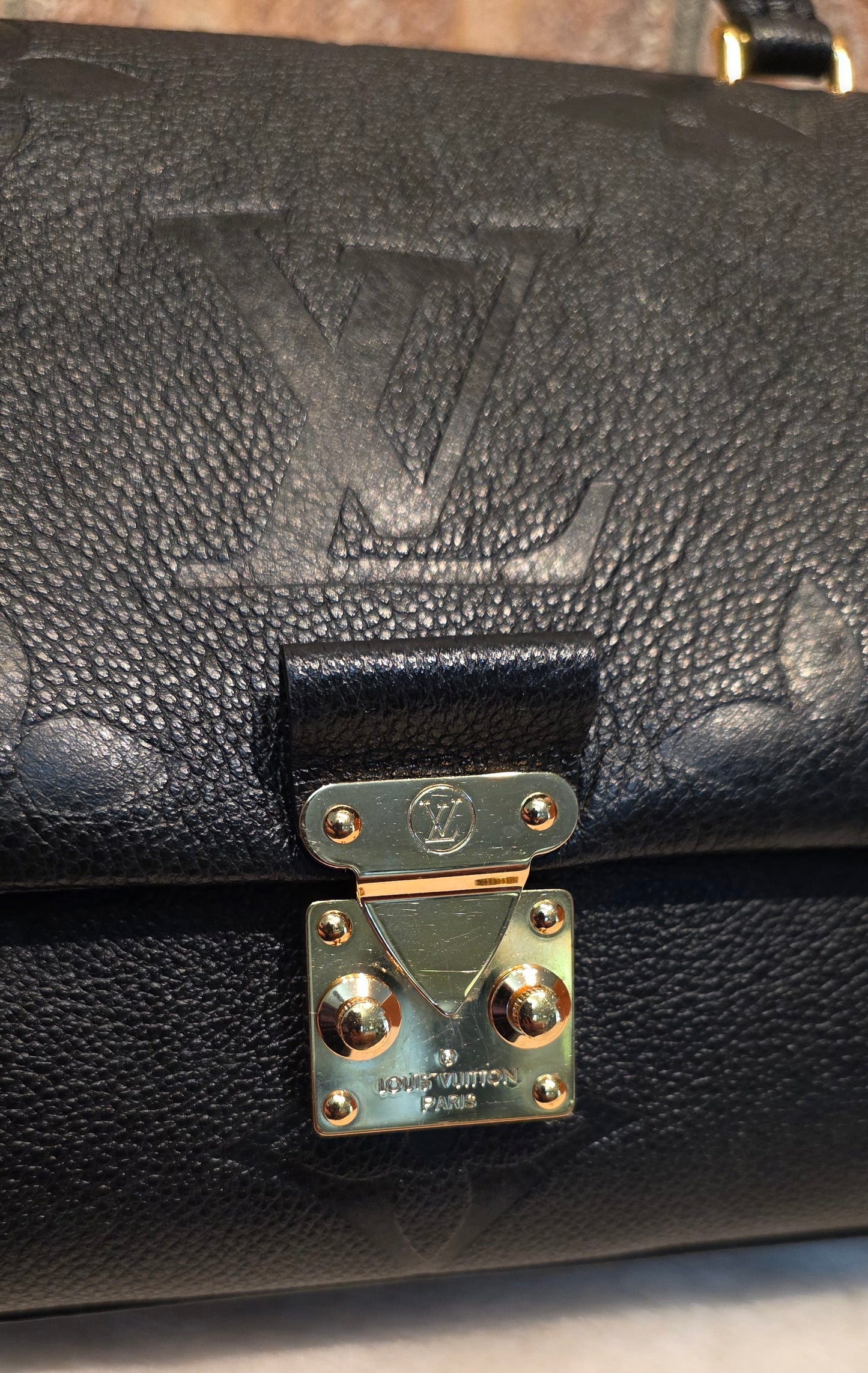 Authentic Louis Vuitton Madeleine MM Empreinte Noir