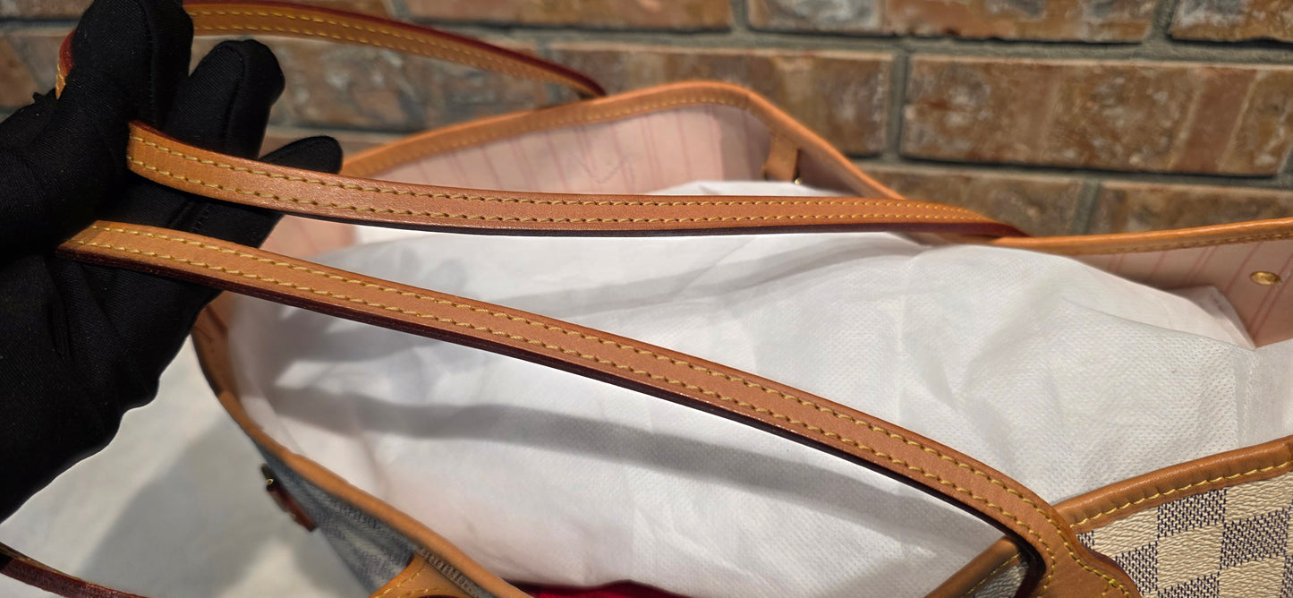 Authentic Louis Vuitton Neverfull MM Damier Azur (Bag Only)