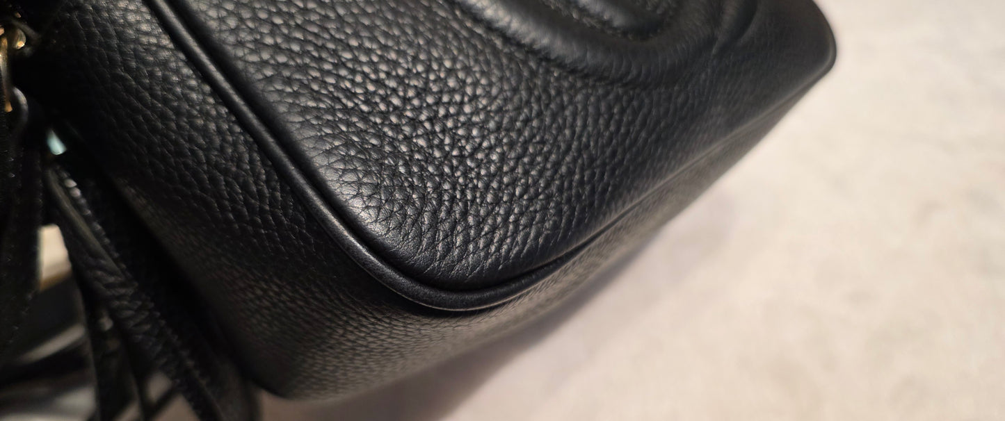 Authentic Gucci Disco Soho Crossbody Black