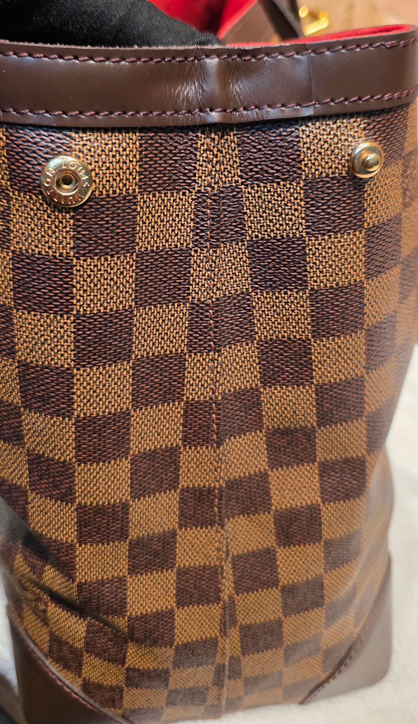 Authentic Louis Vuitton Hampstead MM Damier Ebene