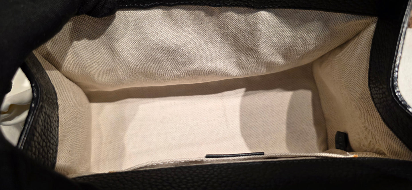 Authentic GG Marmont Top Handle Mini Black