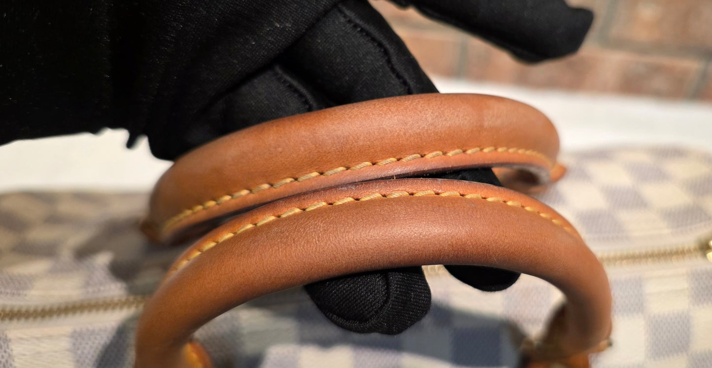 Authentic Louis Vuitton Speedy 30 Damier Azur