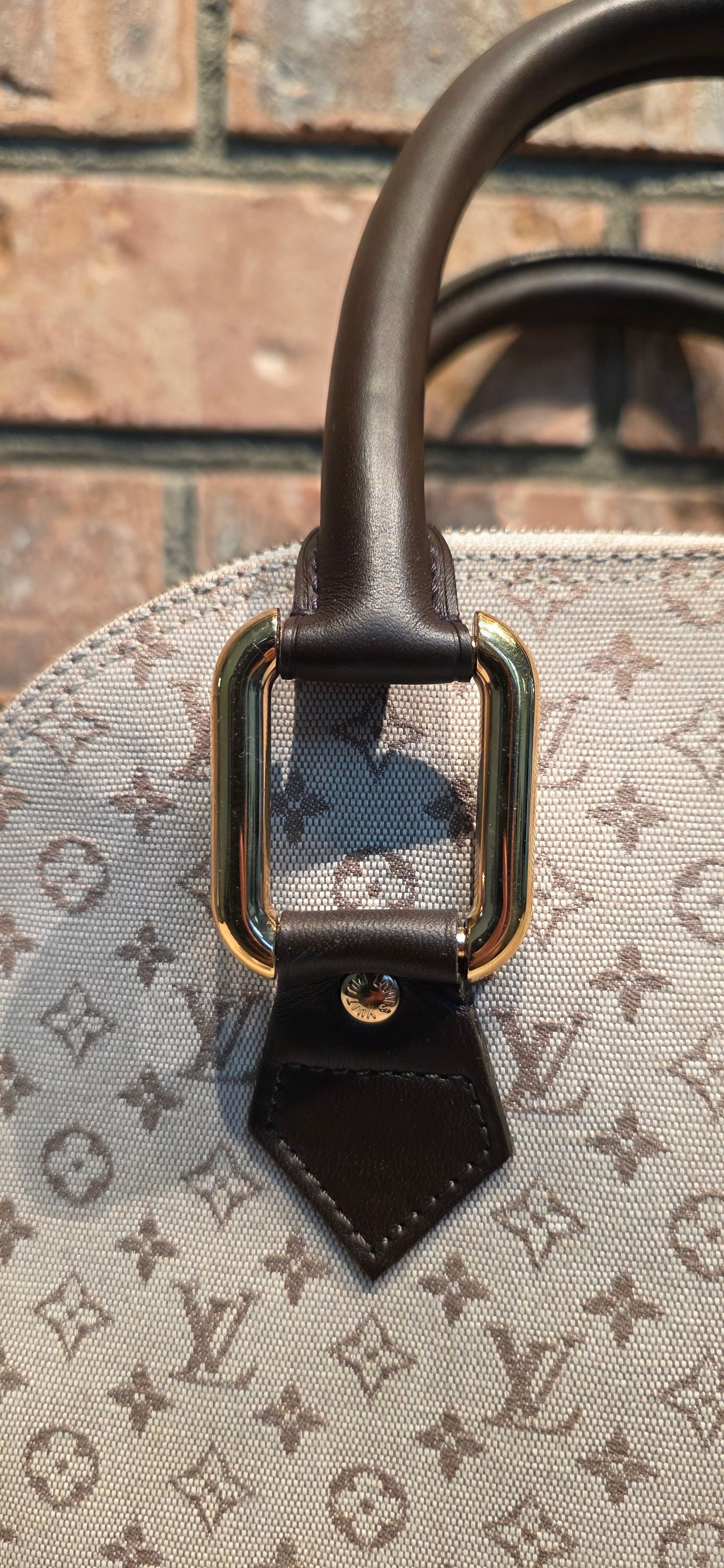 Authentic Louis Vuitton Alma Mini Lin Haut (Tall)