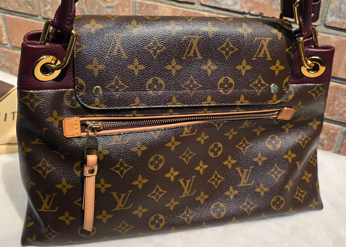Authentic Louis Vuitton Olympe Monogram Bordeaux