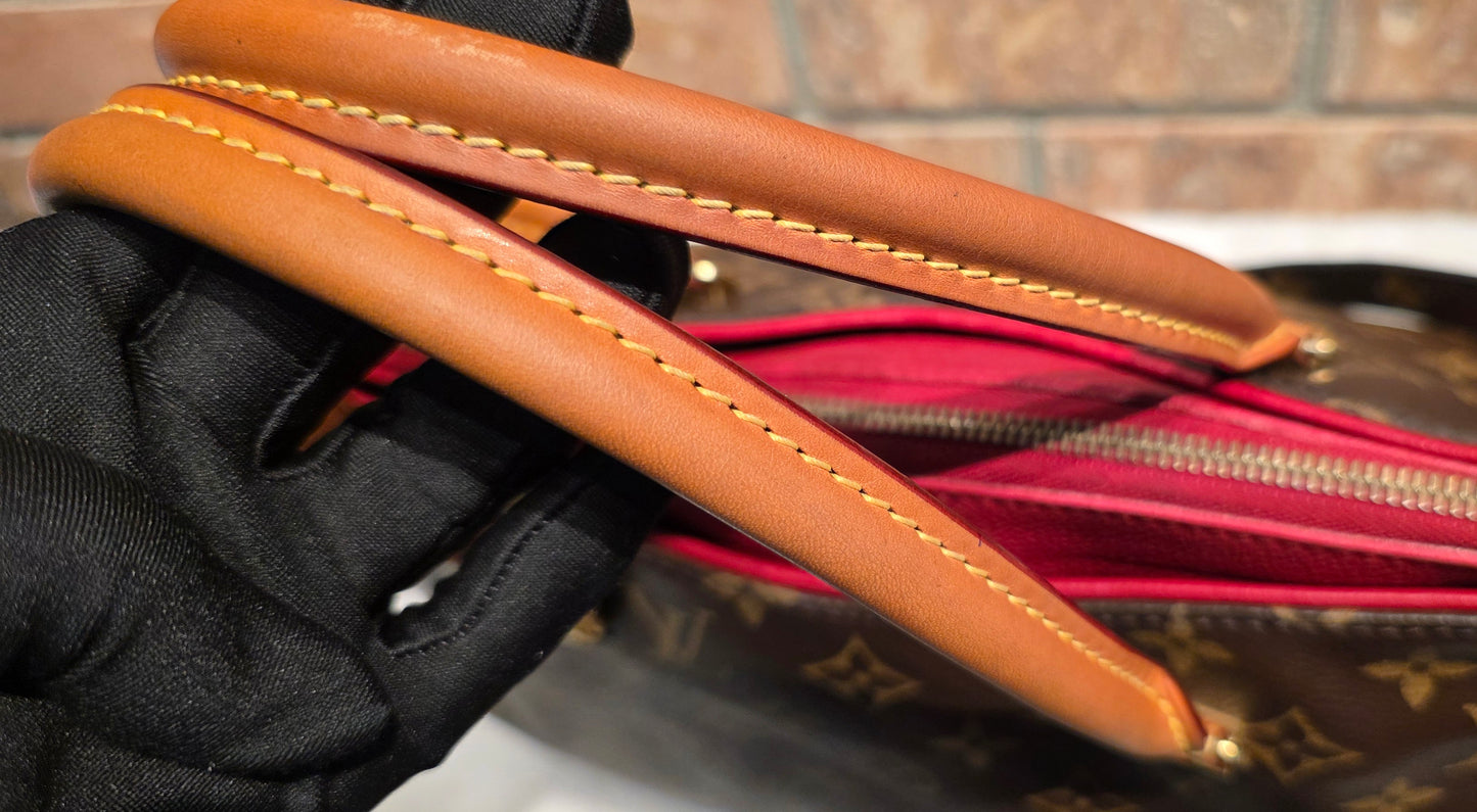 Authentic Louis Vuitton Pallas MM Red