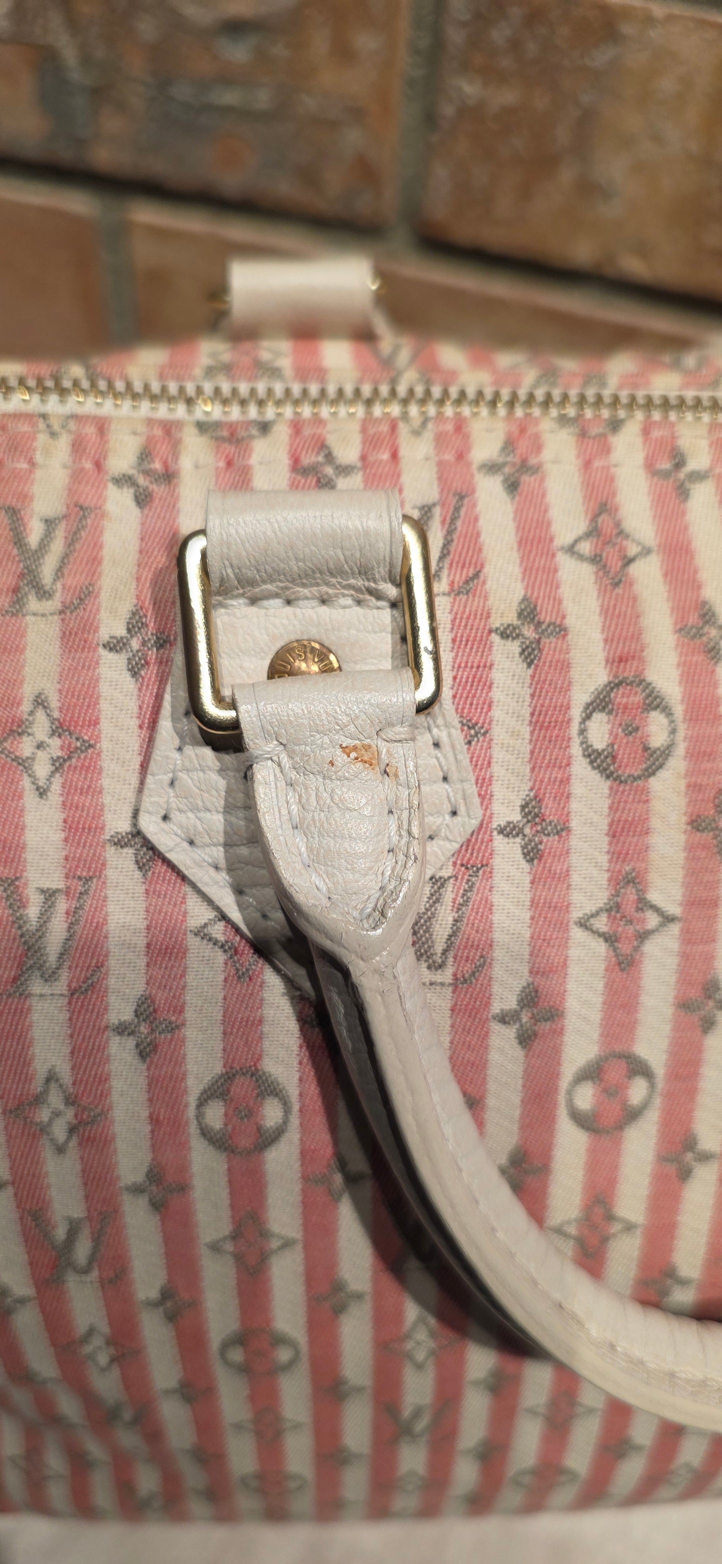 Authentic Louis Vuitton Speedy 30 Mini Lin Croisette