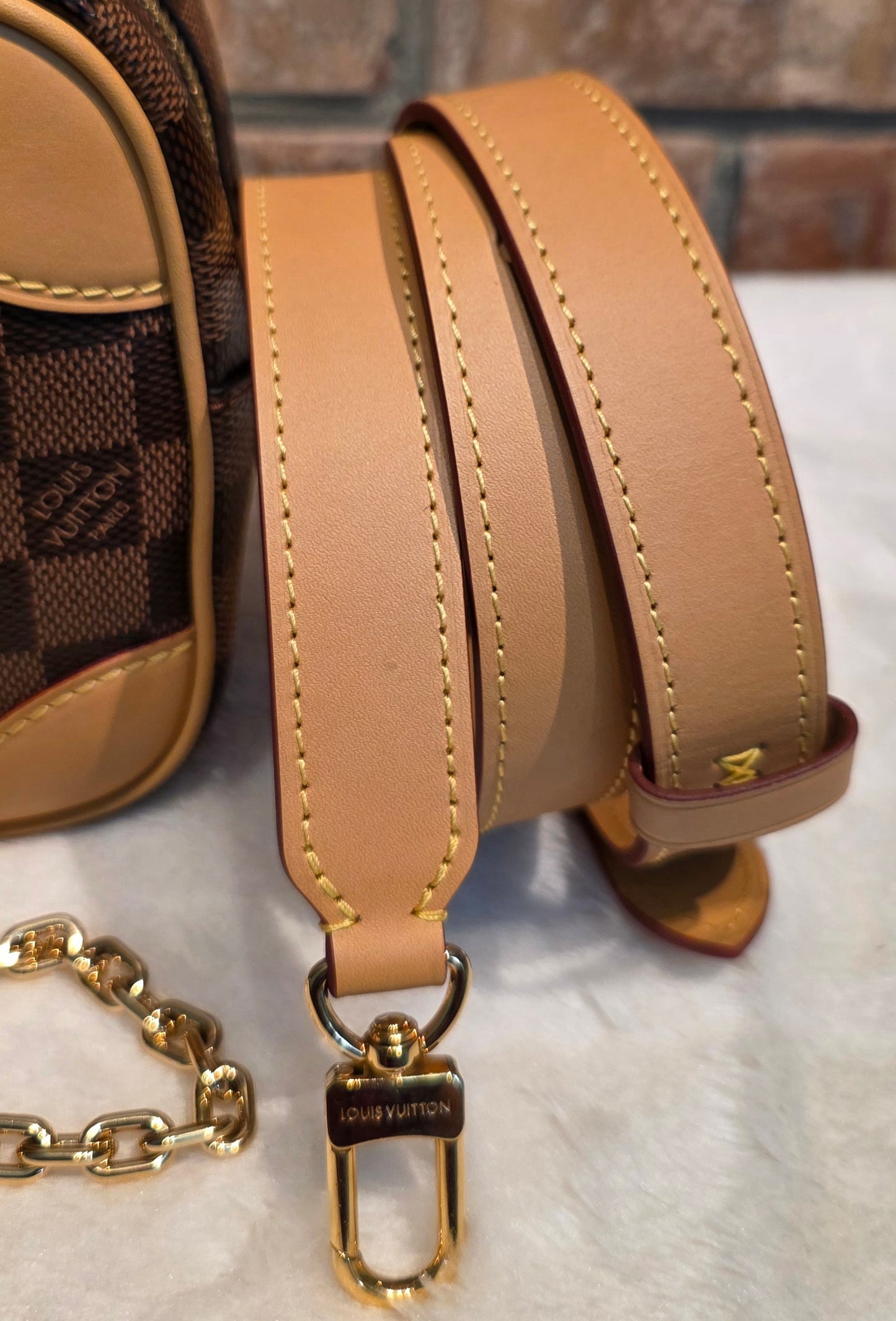 Authentic Louis Vuitton Valisette Souple BB Damier Ebene