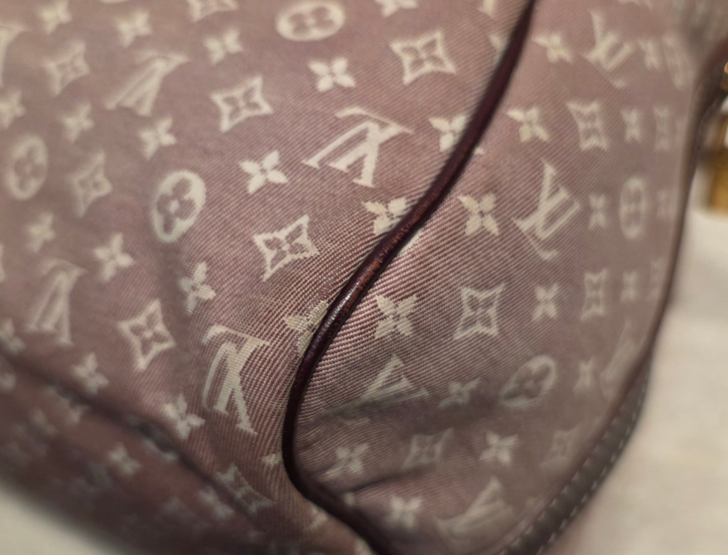 Authentic Louis Vuitton Speedy Bandouliere 30 Mini Lin (Sepia)