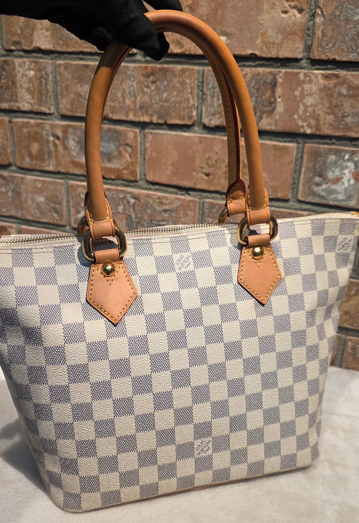 Authentic Louis Vuitton Saleya PM Damier Azur