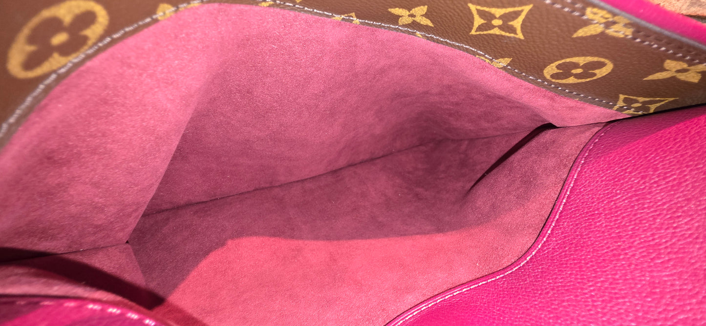 Authentic Louis Vuitton Pallas MM in Raisin