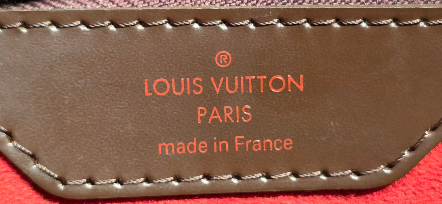 Authentic Louis Vuitton Hampstead MM Damier Ebene