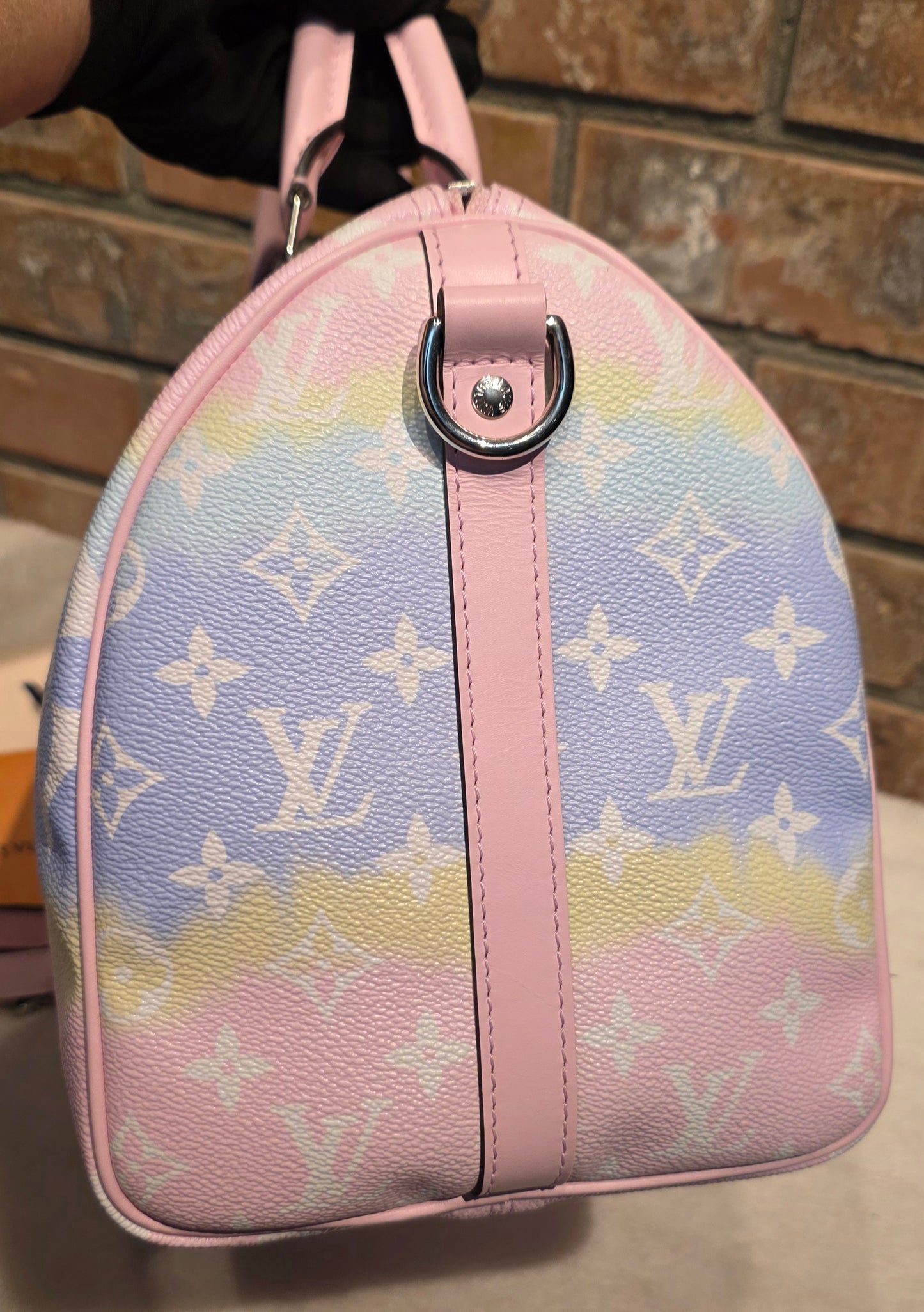 Authentic Louis Vuitton Limited Edition Speedy 30 Bandouliere Escale Pastel