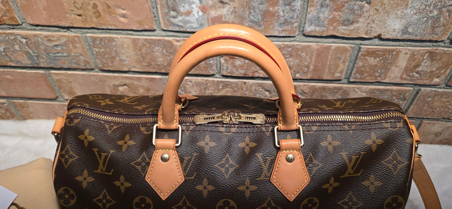 Authentic Louis Vuitton Speedy 35 Bandoliere