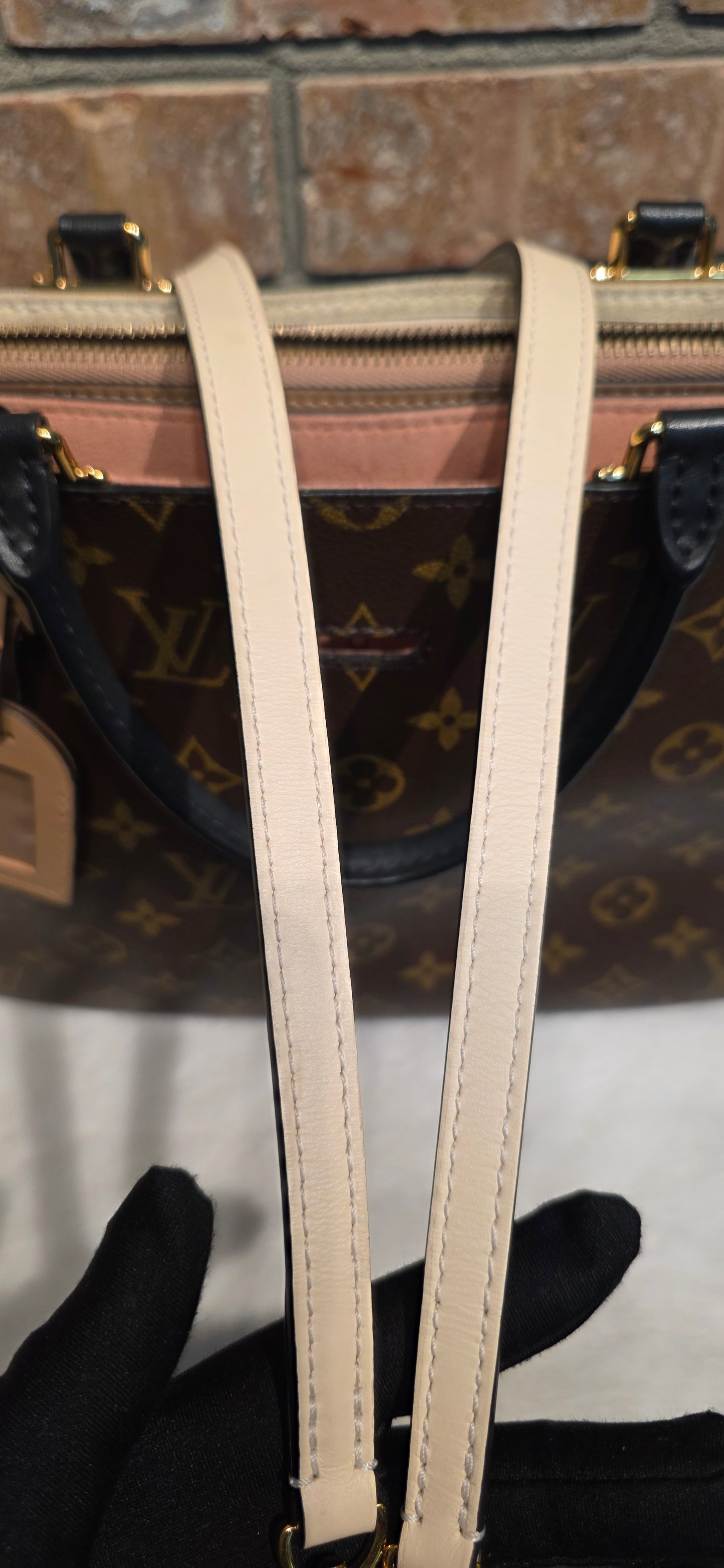Authentic Louis Vuitton Millefeuille Sesame Peche Tote