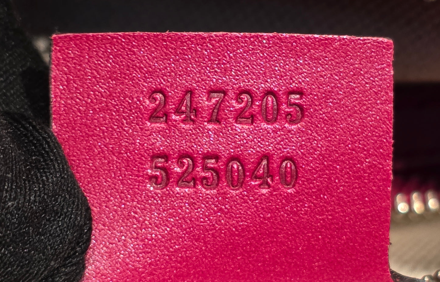 Authentic Gucci Boston Bag with Red Leather Trims