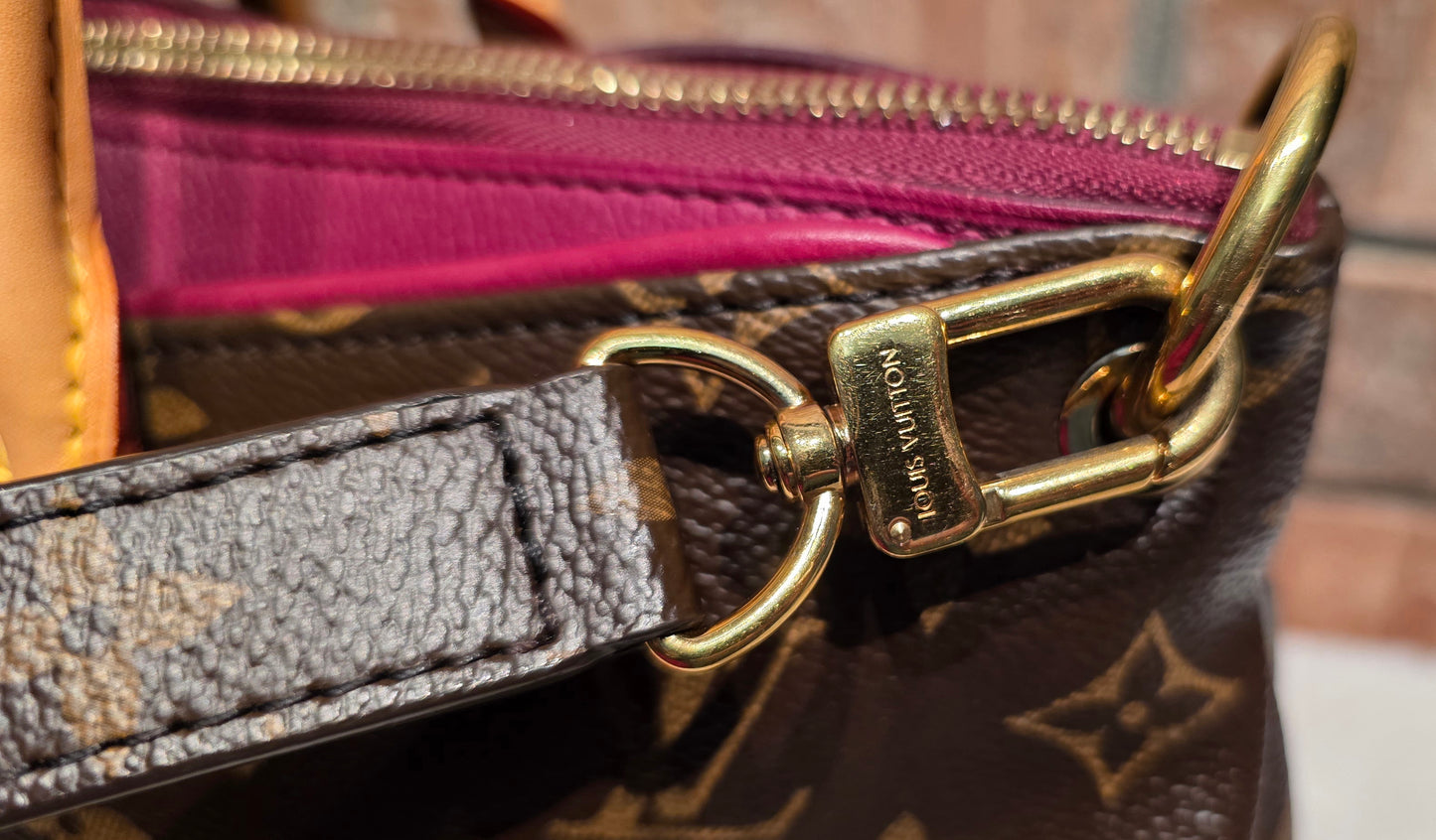 Authentic Louis Vuitton Pallas MM Aurore