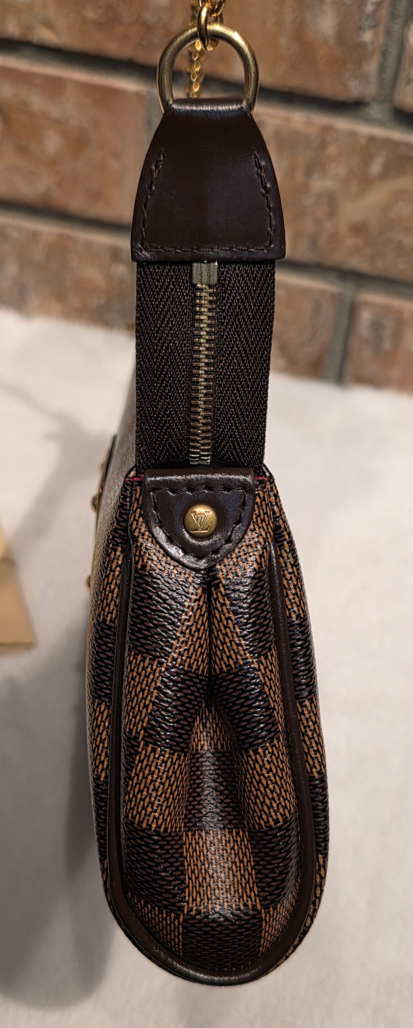 Authentic Louis Vuitton Eva Damier Ebene Crossbody