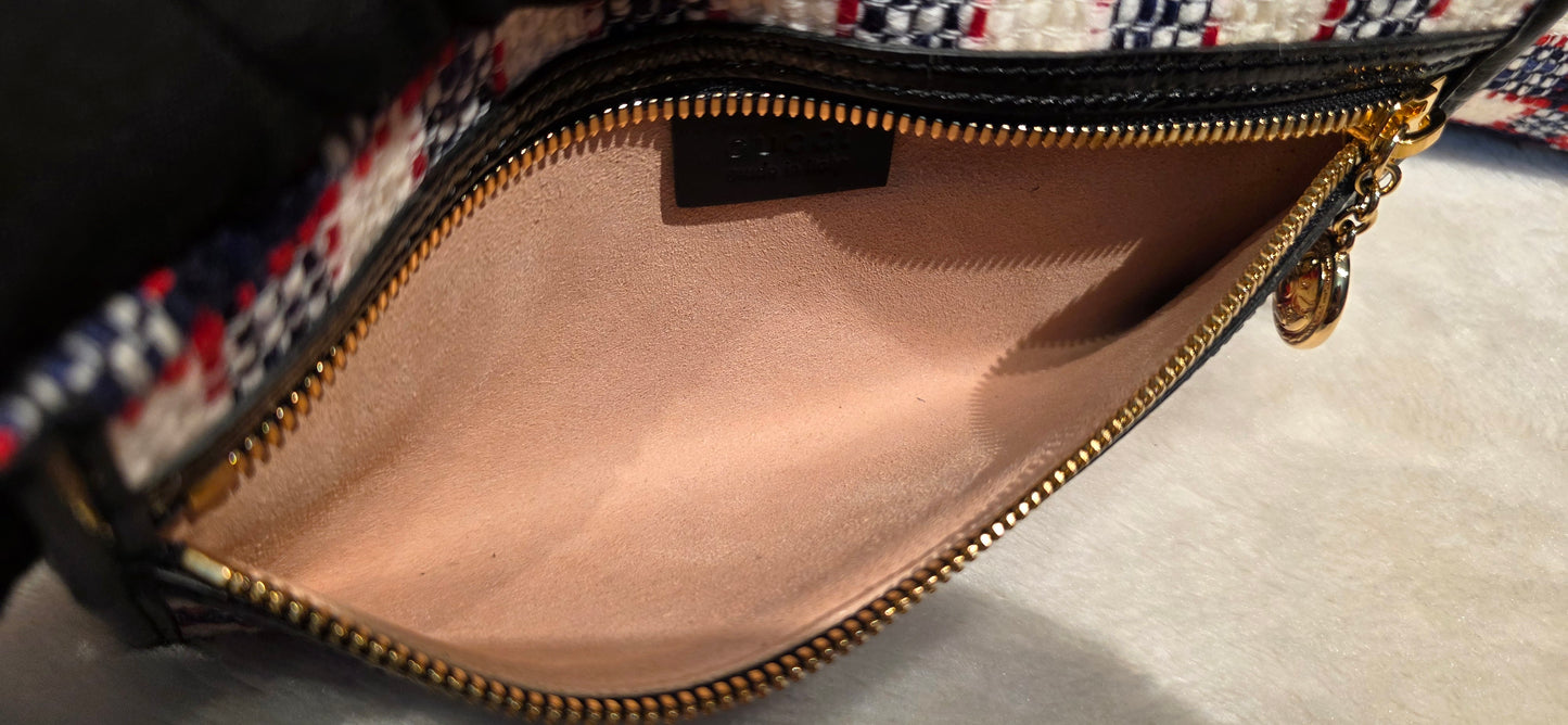 Authentic Gucci Rajah Large Tweed Tote