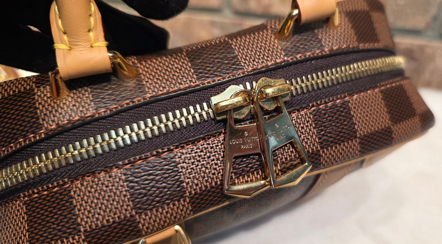 Authentic Louis Vuitton Valisette Souple BB Damier Ebene