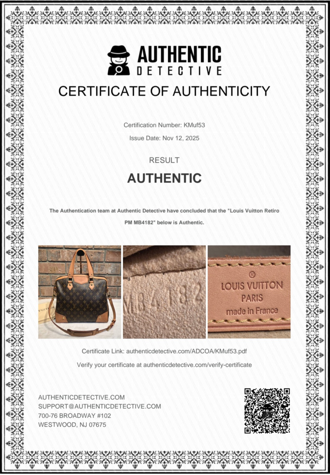 Authentic Louis Vuitton Pouch (Frm NF MM)