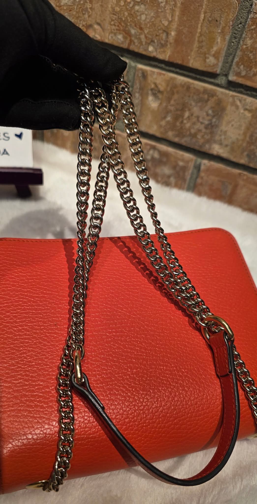 Authentic Gucci GG Interlocking Crossbody in Orange