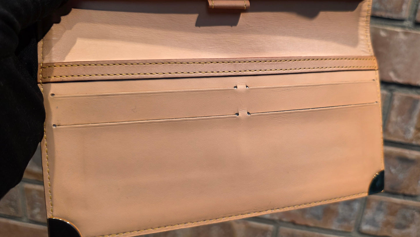 Authentic Louis Vuitton Multicolor Blanc Porte Tresor Wallet
