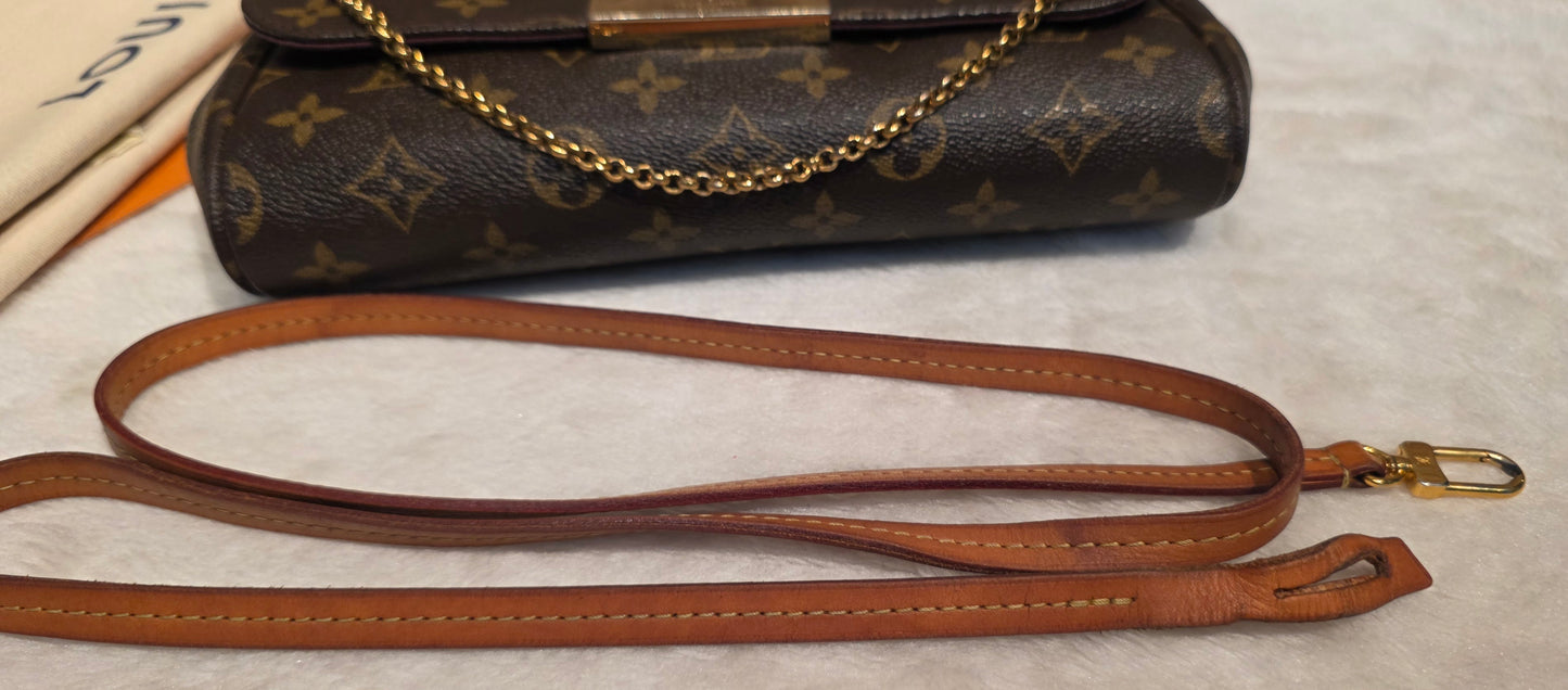 Authentic Louis Vuitton Favorite MM Monogram (SA4116)