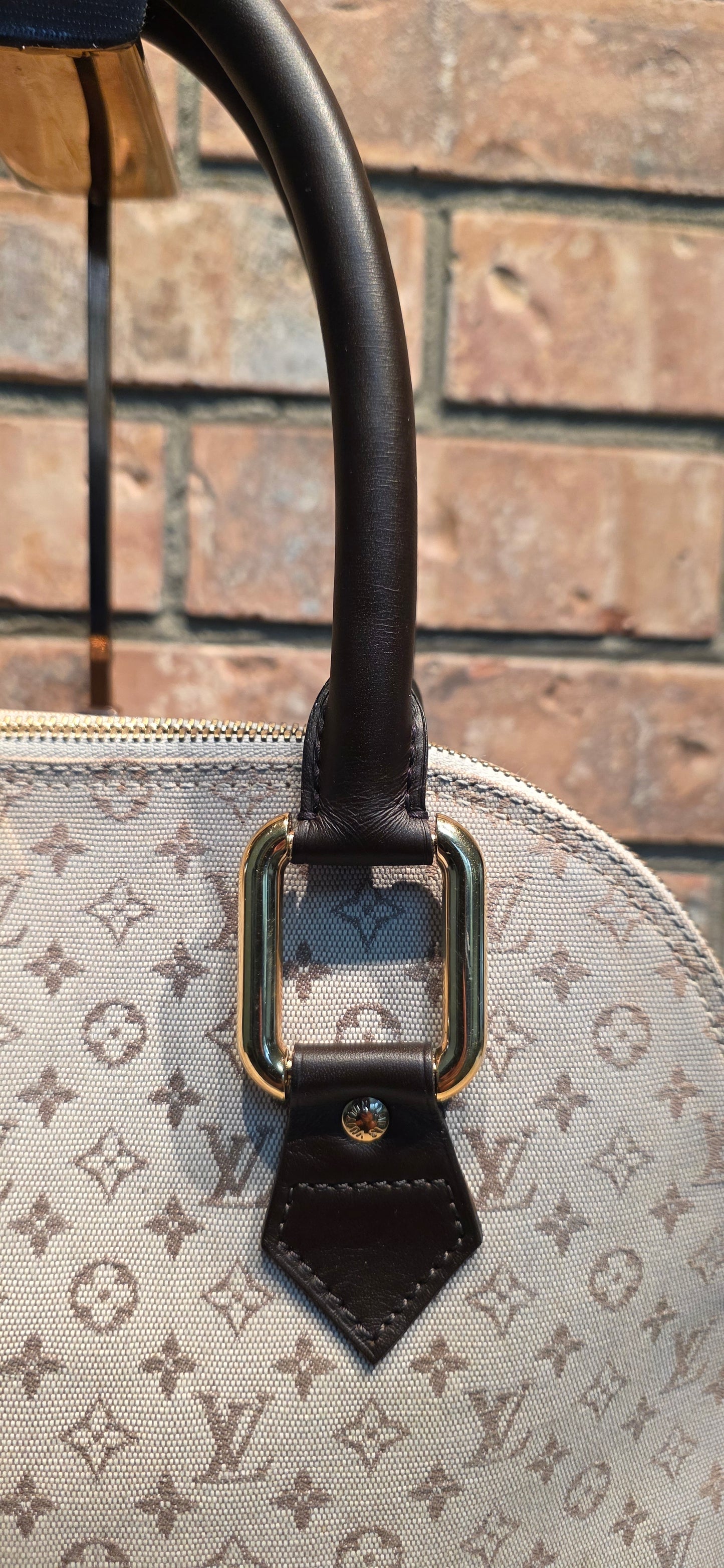Authentic Louis Vuitton Alma Mini Lin Haut (Tall)