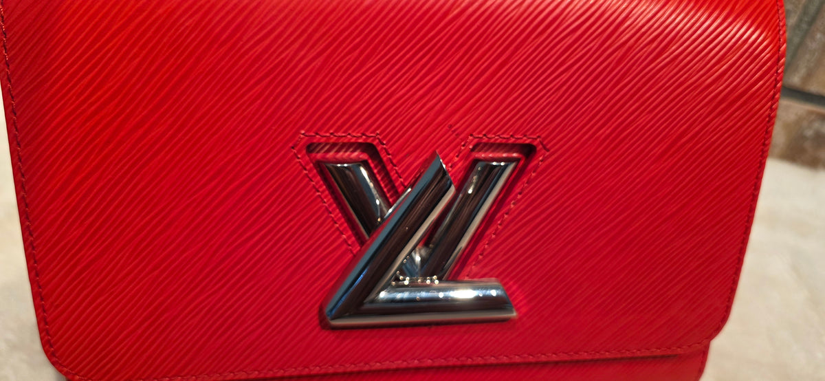 Authentic Louis Vuitton Twist MM Epi Leather in Red